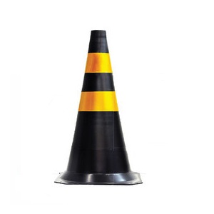 Cone de Borracha Flexvel Refletivo